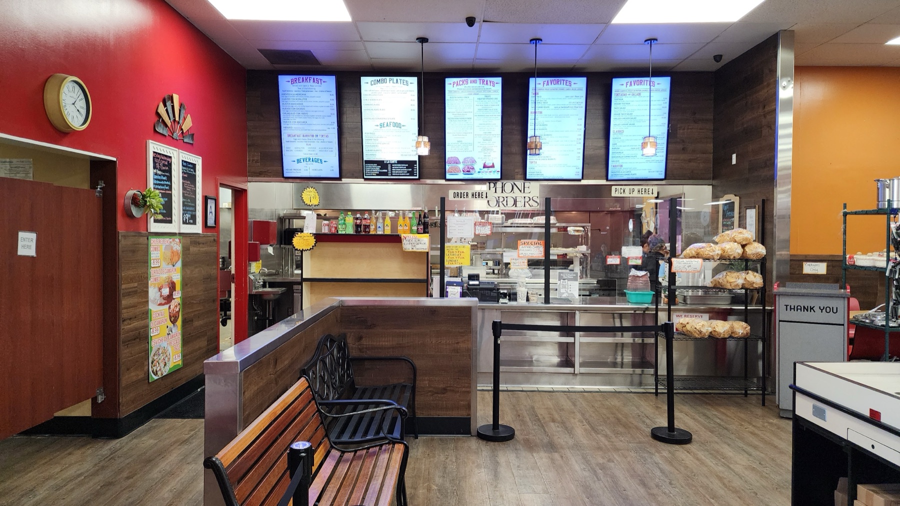 Asaderos kitchen and prepared food area in Yucaipa