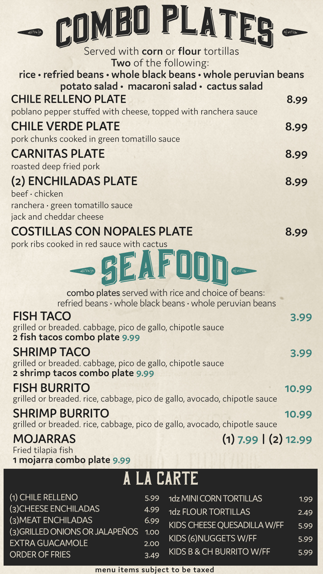 Menu Page 2