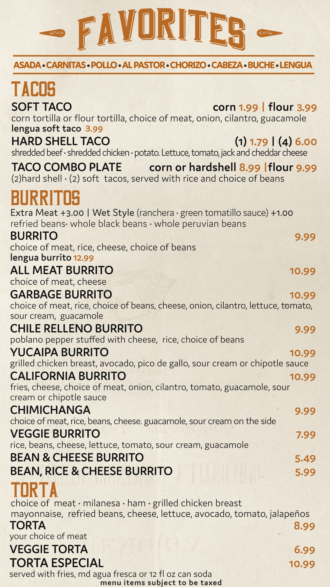 Menu Page 3