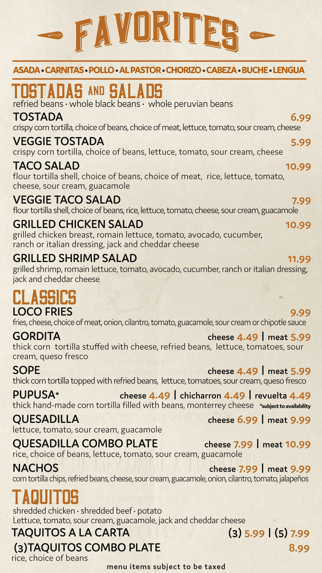 Menu Page 4